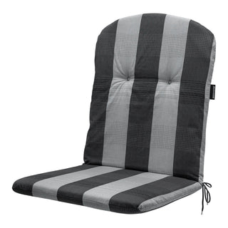 ALICE Niedriglehner-Auflage mit halbrundem Rückenkissen - ca. 96x45cm - Grey