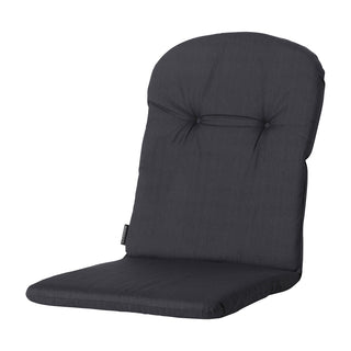 BASIC Niedriglehner-Auflage mit halbrundem Rückenkissen - ca. 96x45cm - Black