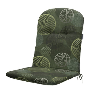 CIRCLE Niedriglehner-Auflage mit halbrundem Rückenkissen - ca. 96x45cm - Green