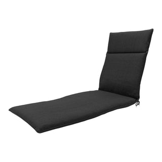 ECO+ wasserabweisende Gartenliege Auflage ca. 190x60cm - Black