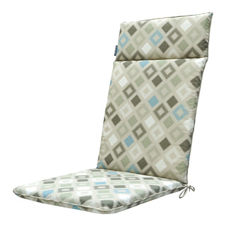 GRIDS Wasserabweisende Universal-Hochlehnerauflage - ca. 120x50cm - Natural