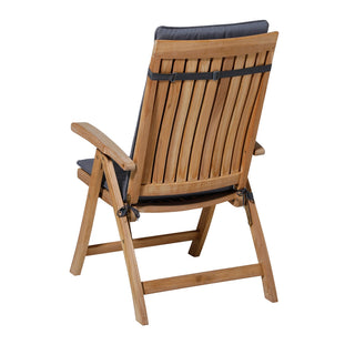 MANCHESTER Water-Repellent Universal High-Back Cushion - approx. 120x50cm - Denim Grey