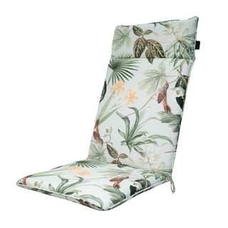 OUTDOOR+ Wasserabweisende Universal-Hochlehnerauflage - ca. 120x50cm - Grasse green