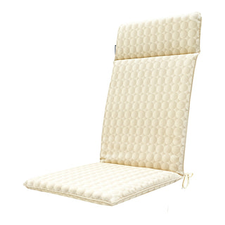 OUTDOOR+ Wasserabweisende Universal-Hochlehnerauflage - ca. 120x50cm - Mairo sand