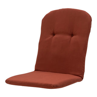 PANAMA Niedriglehner-Auflage mit halbrundem Rückenkissen - ca. 96x45cm - Terra