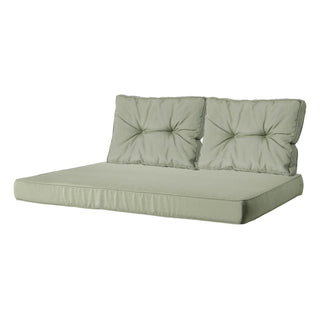 PANAMA Palettenkissen Set mit Florance Rückenkissen - Sage