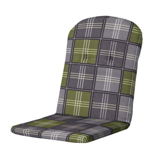 PATCHY Niedriglehner-Auflage mit halbrundem Rückenkissen - ca. 96x45cm - Olive