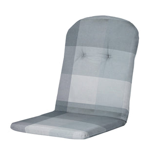 SYA Niedriglehner-Auflage mit halbrundem Rückenkissen - ca. 96x45cm - Grey