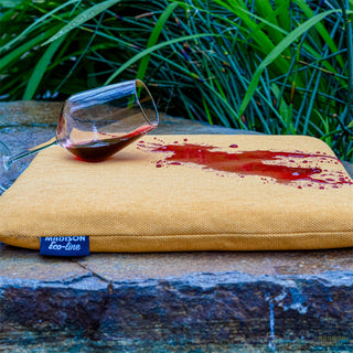 ECO+ Water-Repellent Stacking Chair Cushion - approx. 97x49cm - Bordeaux