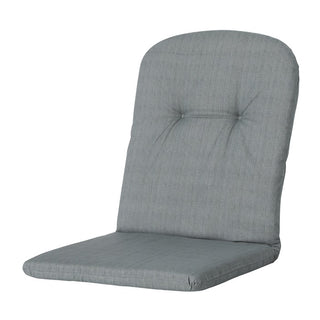 BASIC Niedriglehner-Auflage mit halbrundem Rückenkissen - ca. 96x45cm - Grey