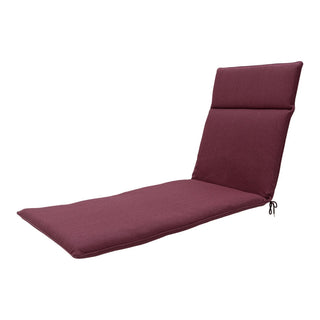ECO+ wasserabweisende Gartenliege Auflage ca. 190x60cm - Bordeaux