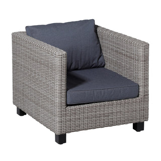 MANCHESTER wasserabweisende Lounge Sitzkissen - ca. 60x60cm - Denim grey