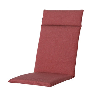 MANCHESTER Wasserabweisende Universal-Hochlehnerauflage - ca. 120x50cm - Red