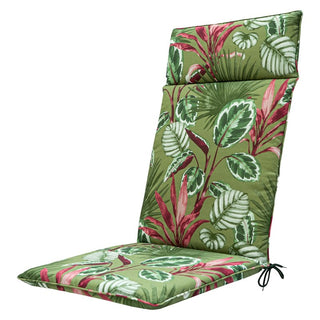 OUTDOOR+ Wasserabweisende Universal-Hochlehnerauflage - ca. 120x50cm - Cala green