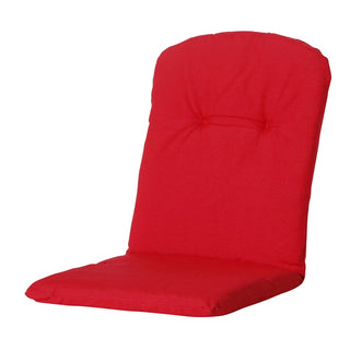 PANAMA Niedriglehner-Auflage mit halbrundem Rückenkissen - ca. 96x45cm - Red