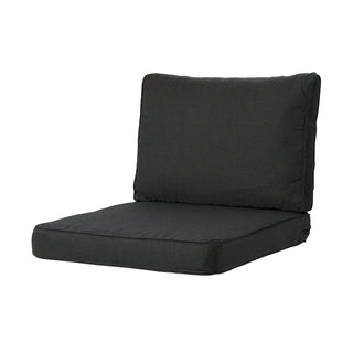 Back cushion lounge ca.40x60cm Rib black