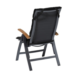 RIB De luxe Hochlehnerauflage - ca. 125x50cm - Black