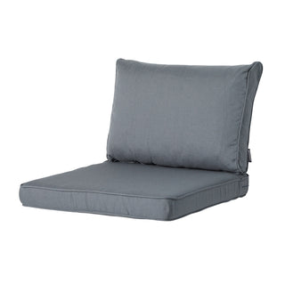 Back cushion lounge ca.40x73cm Rib grey